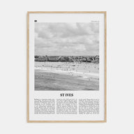 St. Ives Travel B&W Poster