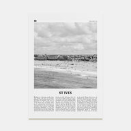 St. Ives Travel B&W Poster