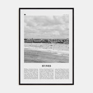 St. Ives Travel B&W Poster