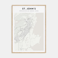 St. John's Map Portrait Poster