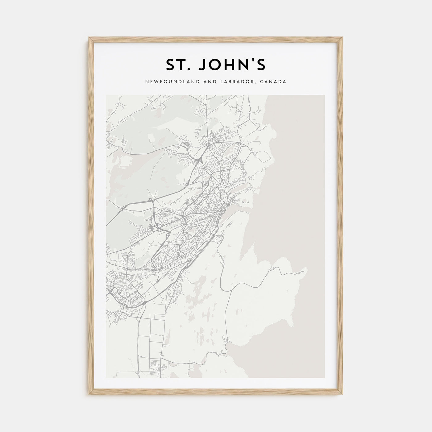 St. John's Map Portrait Poster