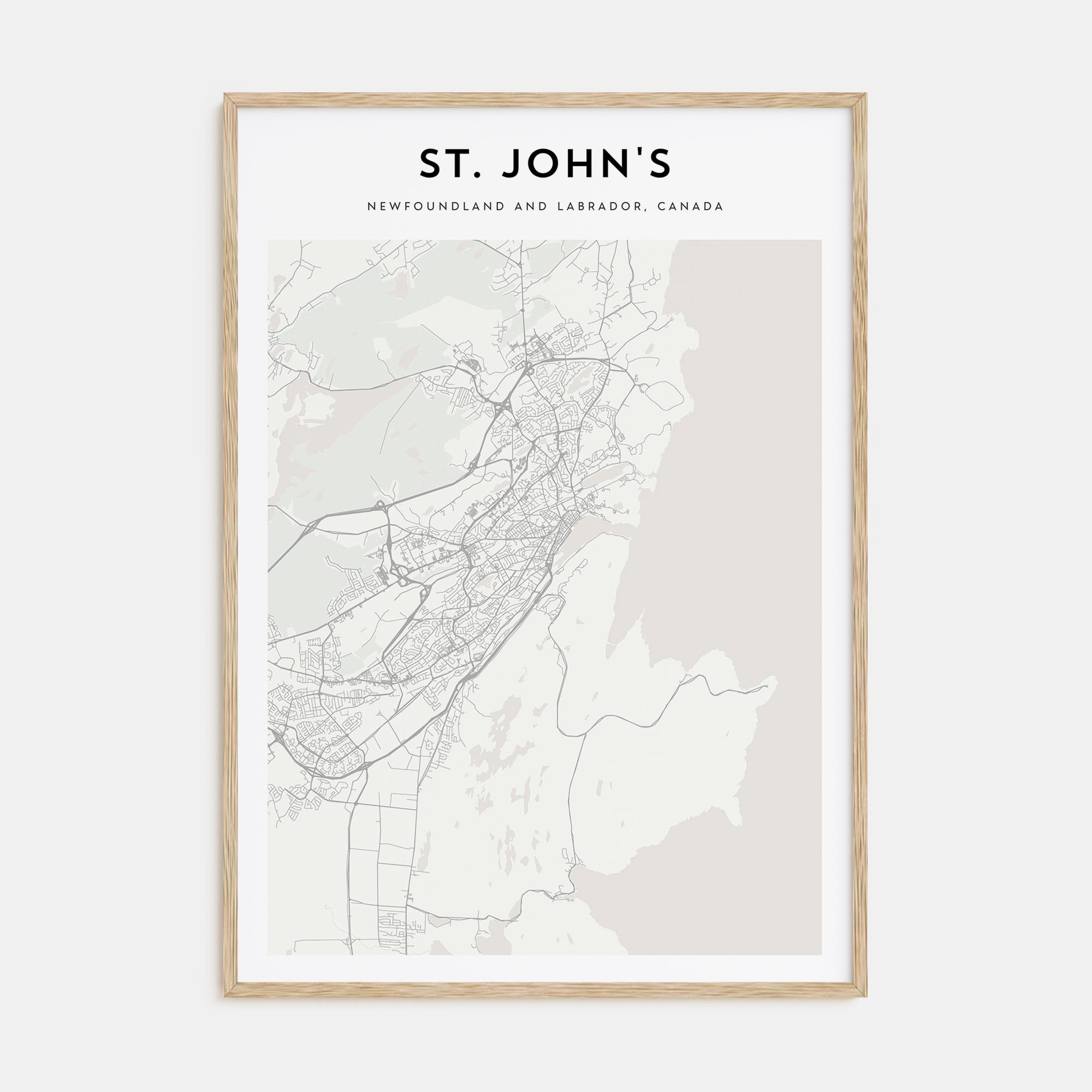 St. John's Map Portrait Poster