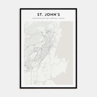 St. John's Map Portrait Poster