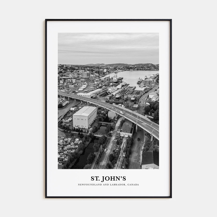 St. John's Portrait B&W Poster