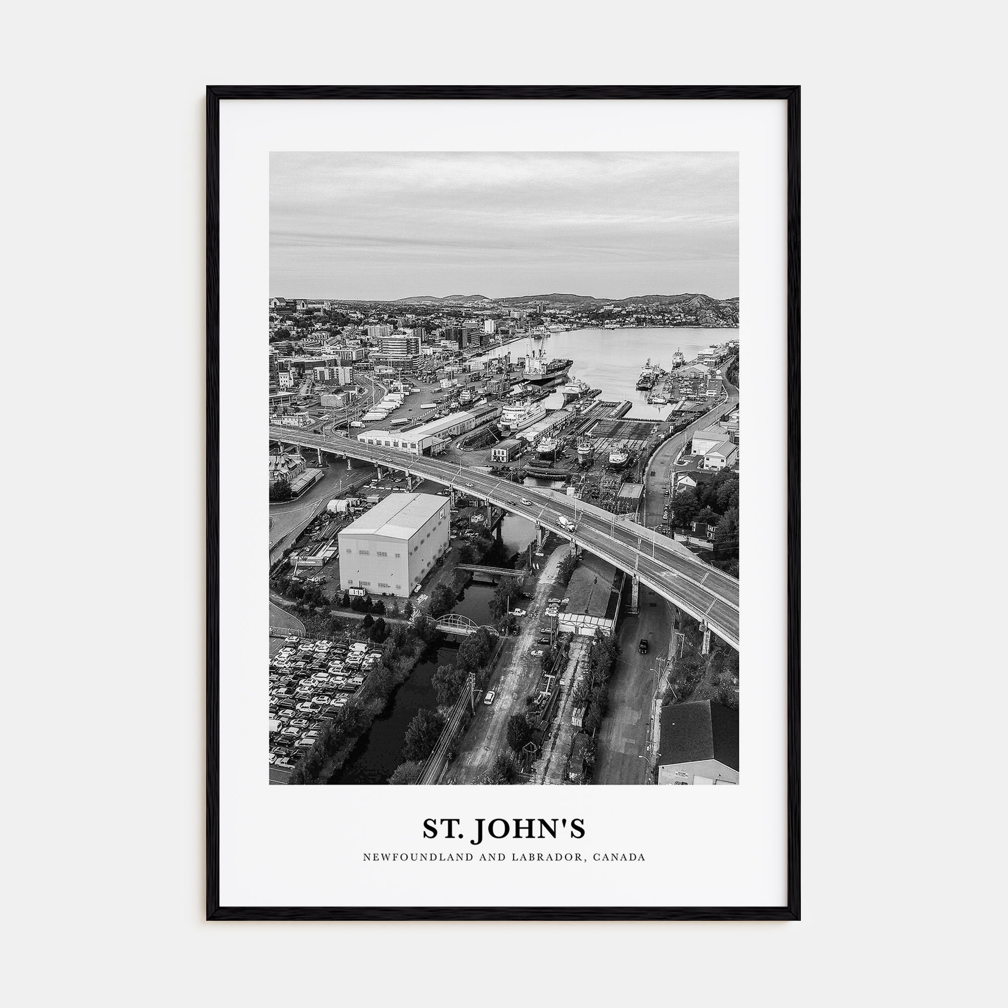 St. John's Portrait B&W Poster