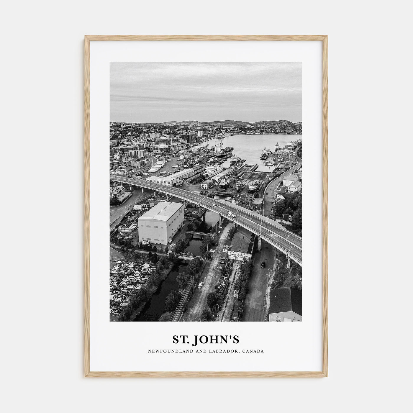 St. John's Portrait B&W Poster