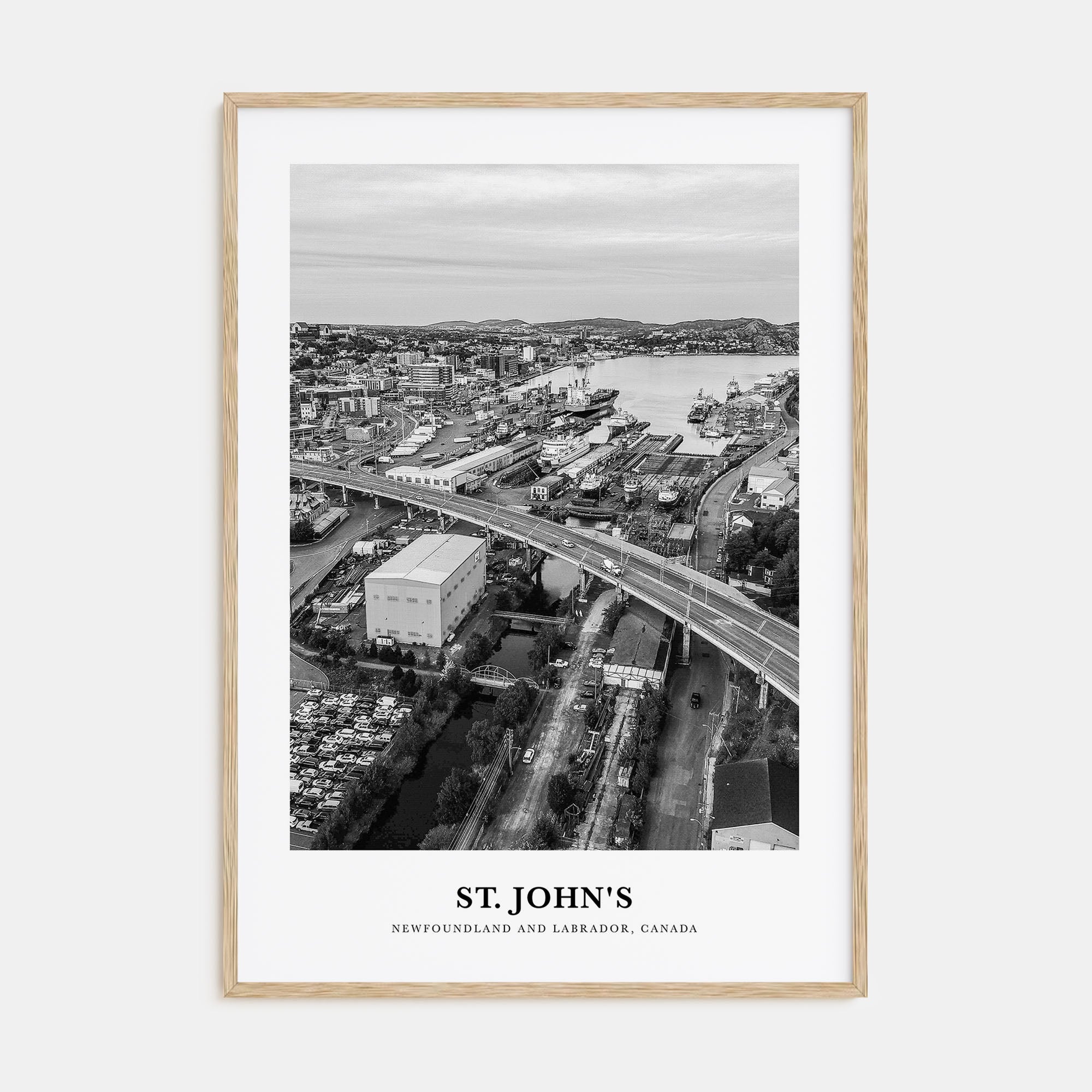 St. John's Portrait B&W Poster