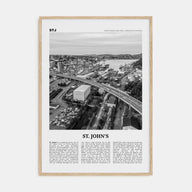 St. John's Travel B&W Poster