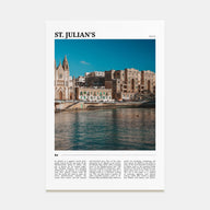 St. Julian's Travel Color Poster