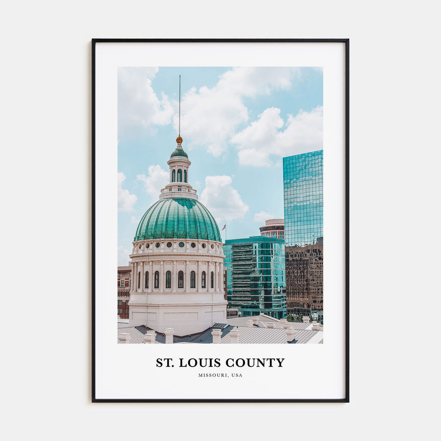 St. Louis County Portrait Color Poster