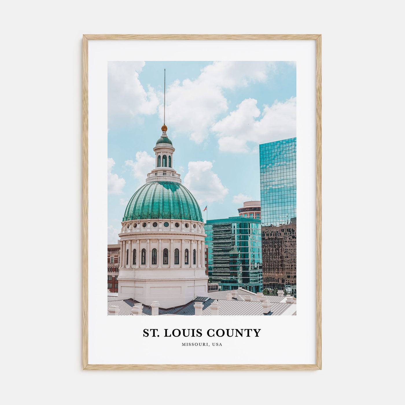 St. Louis County Portrait Color Poster