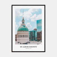 St. Louis County Portrait Color Poster