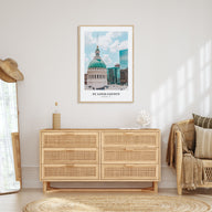 St. Louis County Portrait Color Poster