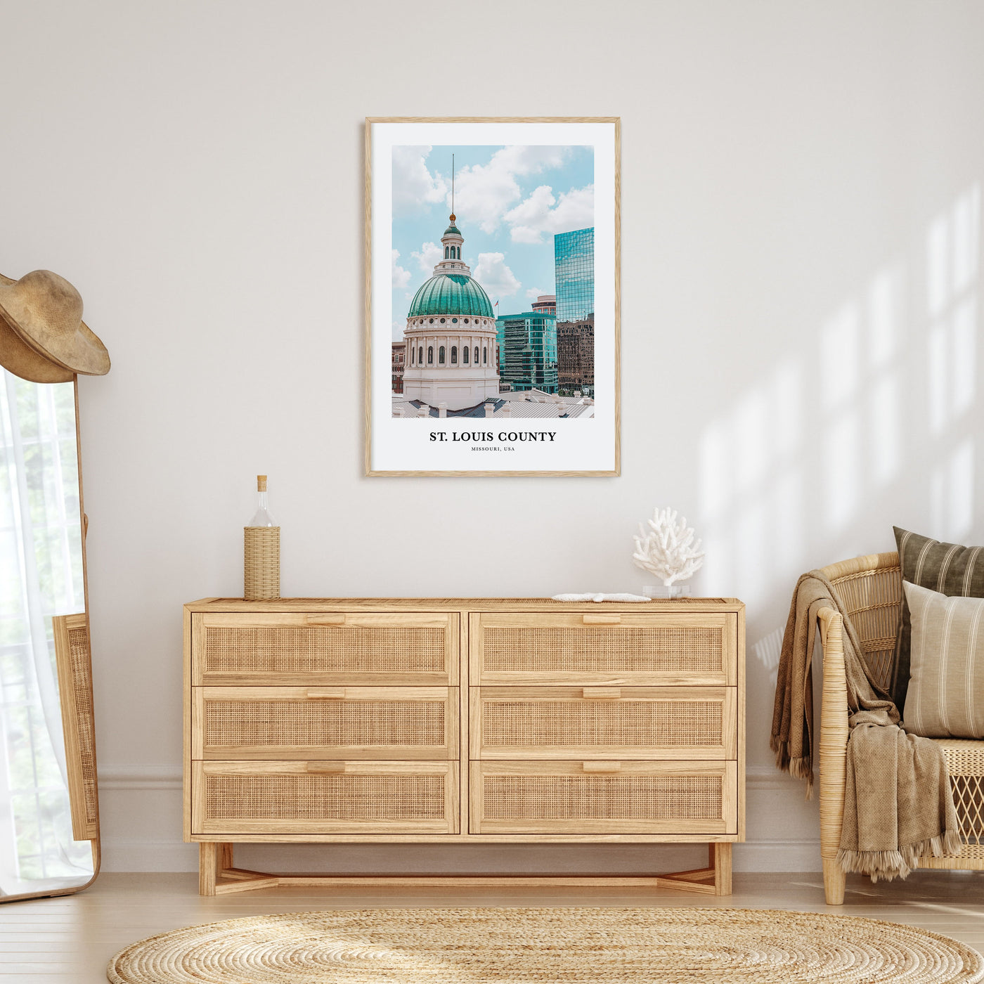 St. Louis County Portrait Color Poster