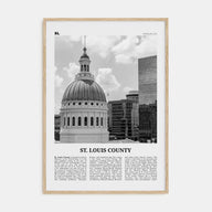 St. Louis County Travel B&W Poster