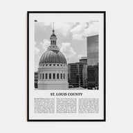 St. Louis County Travel B&W Poster