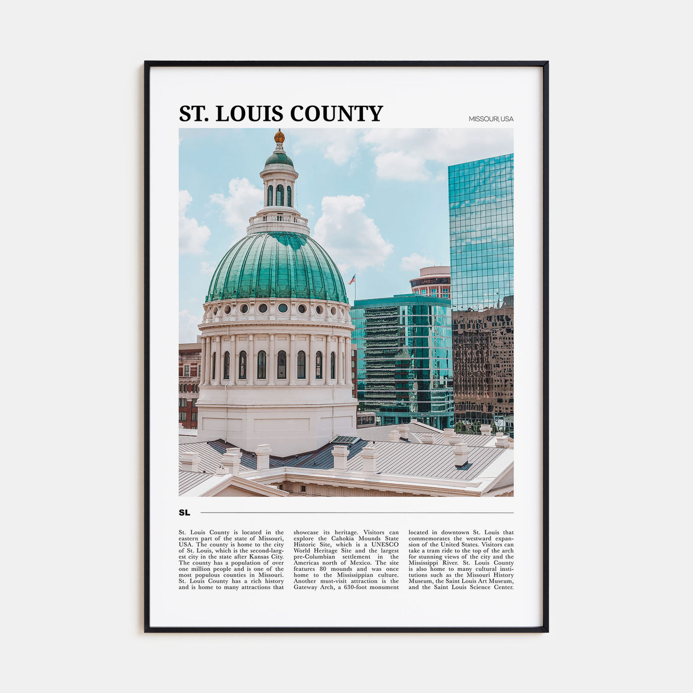 St. Louis County Travel Color Poster