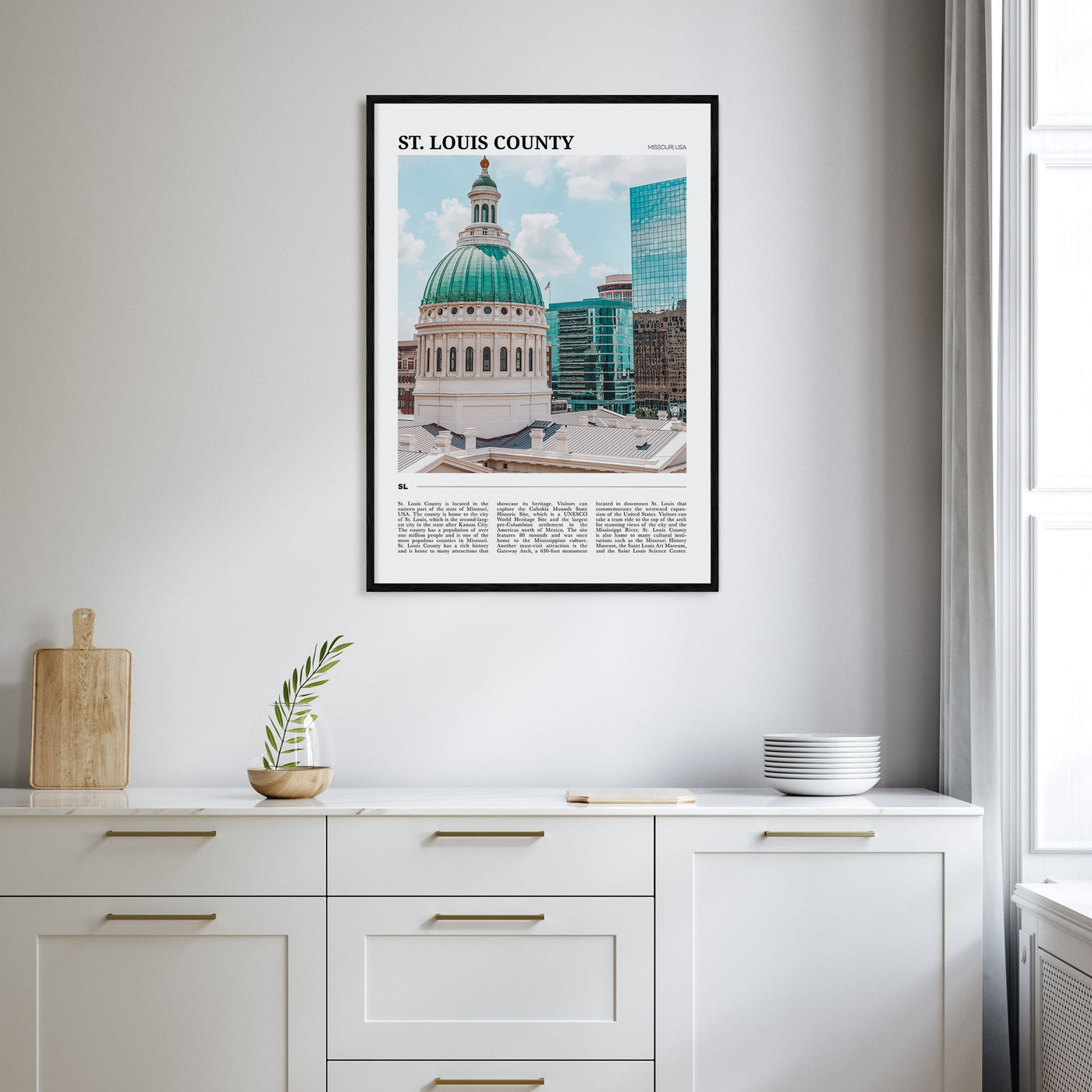 St. Louis County Travel Color Poster