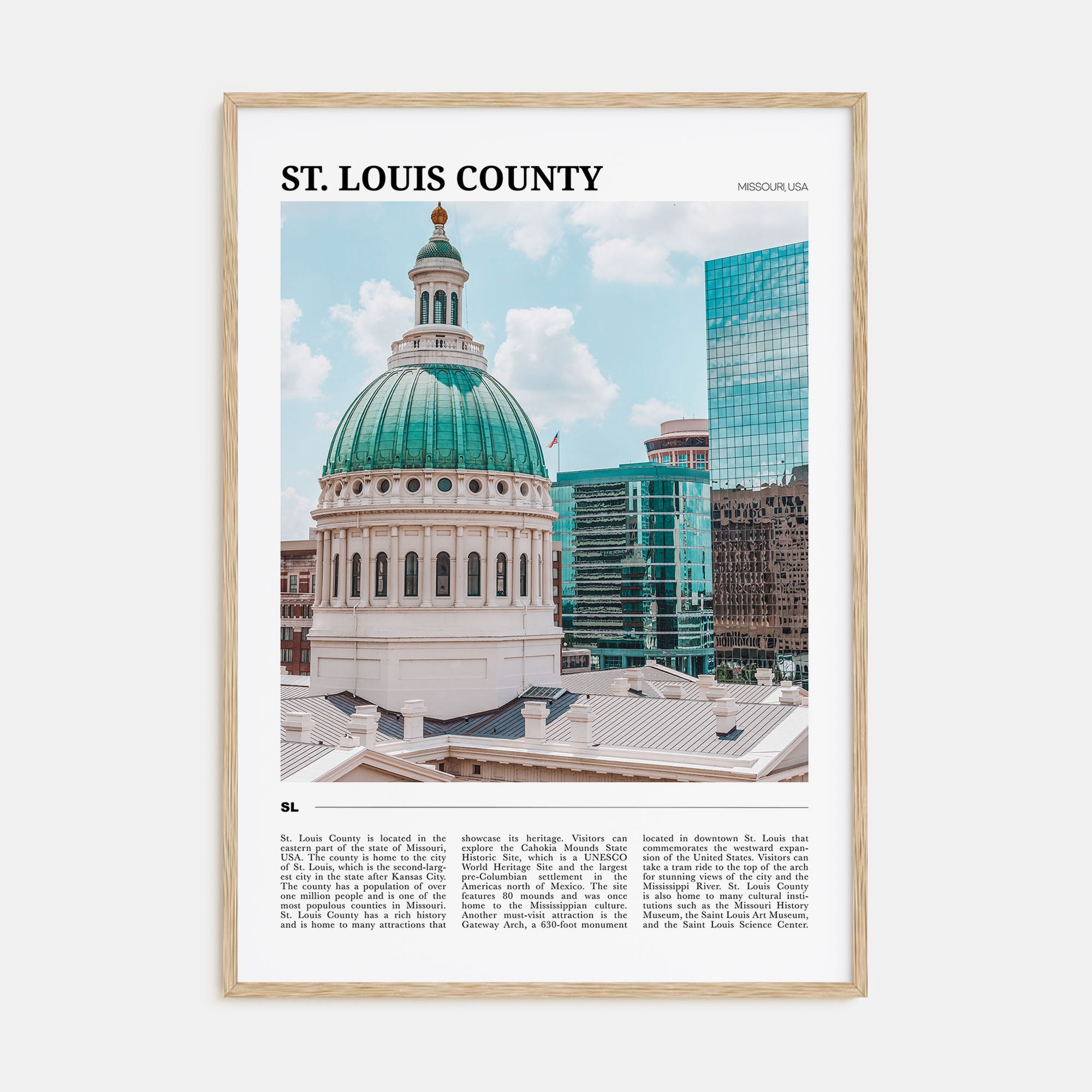 St. Louis County Travel Color Poster