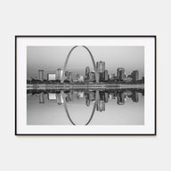 St. Louis Landscape B&W Poster
