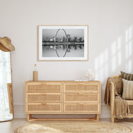 St. Louis Landscape B&W Poster