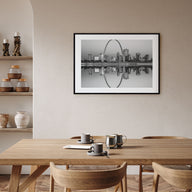 St. Louis Landscape B&W Poster