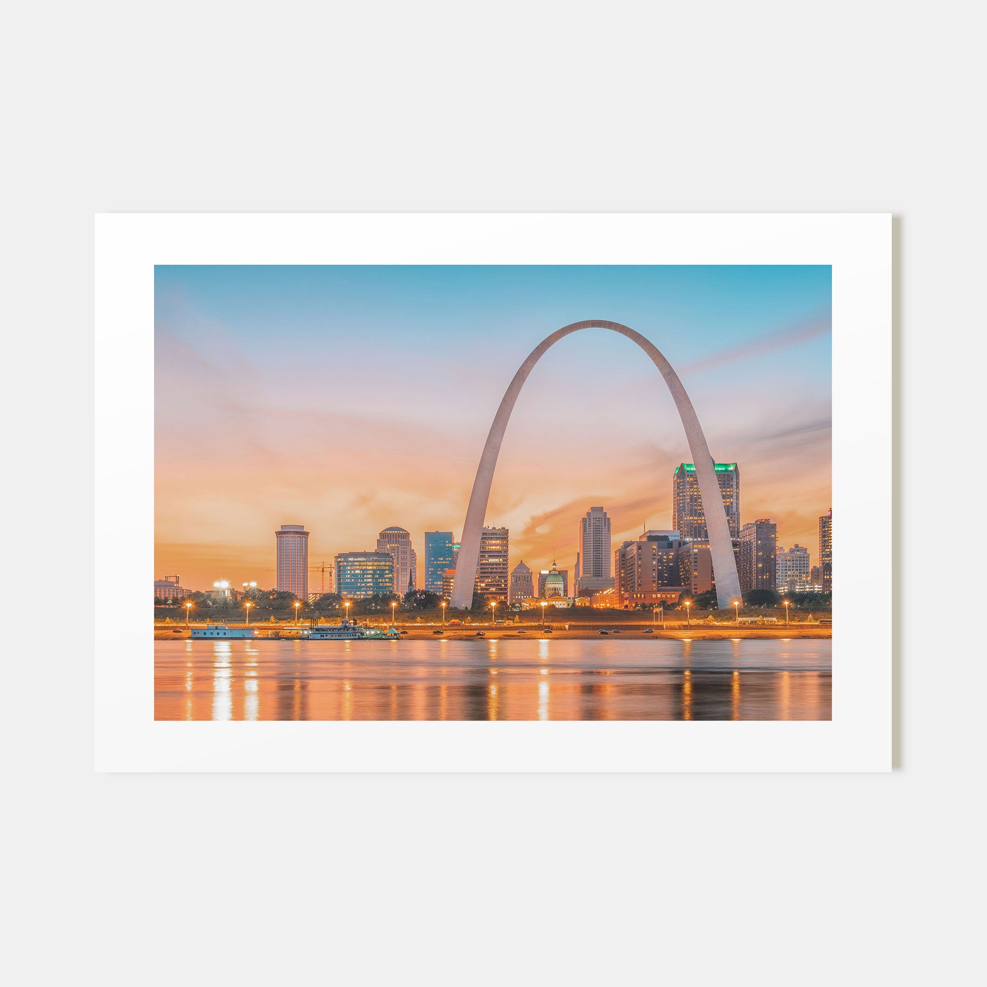 St. Louis Landscape Color Poster