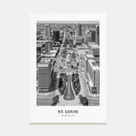 St. Louis Portrait B&W No 2 Poster