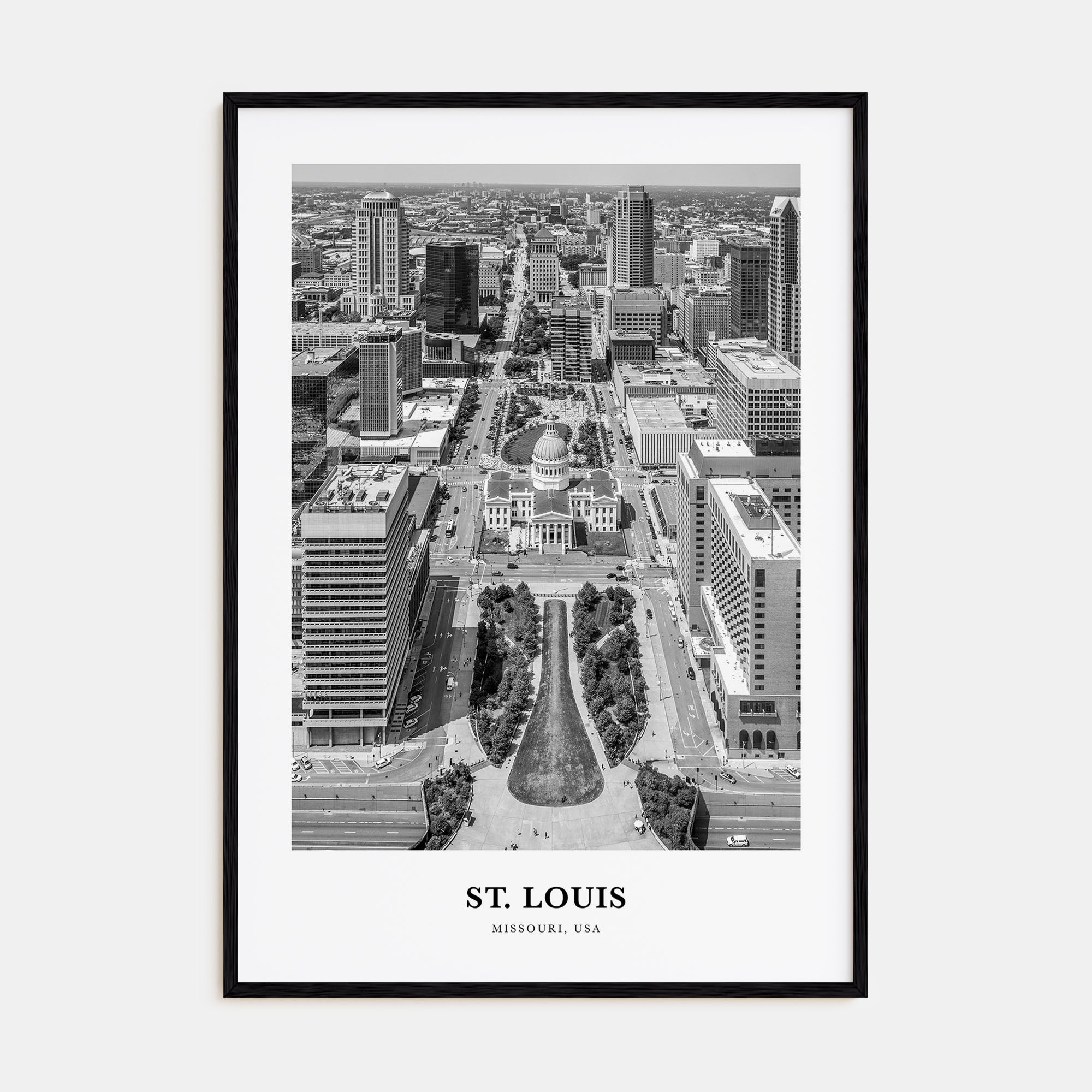 St. Louis Portrait B&W No 2 Poster