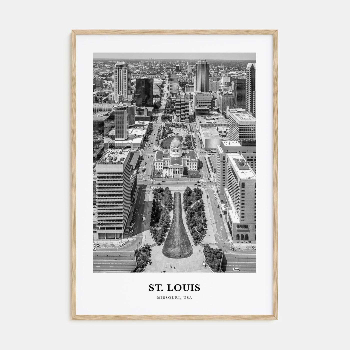 St. Louis Portrait B&W No 2 Poster