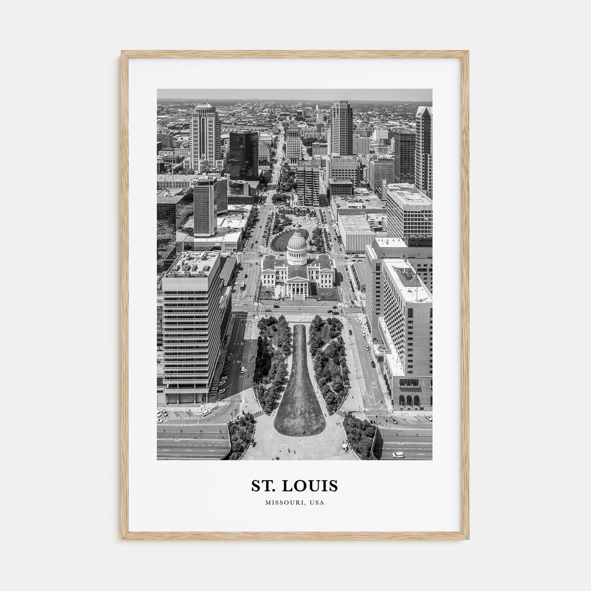 St. Louis Portrait B&W No 2 Poster