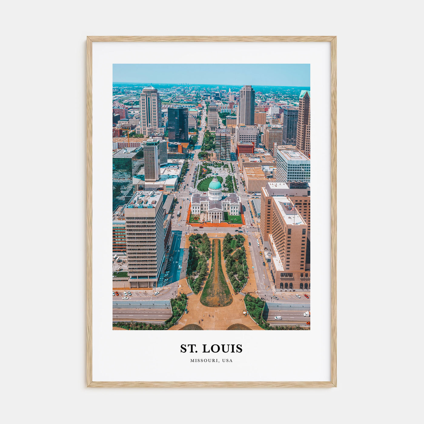 St. Louis Portrait Color Poster