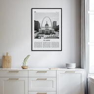 St. Louis Travel B&W No 1 Poster