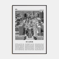 St. Louis Travel B&W No 2 Poster