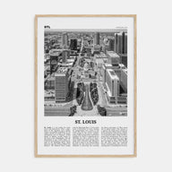 St. Louis Travel B&W No 2 Poster