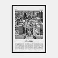 St. Louis Travel B&W No 2 Poster