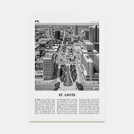 St. Louis Travel B&W No 2 Poster