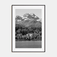 St. Moritz Photo B&W Poster