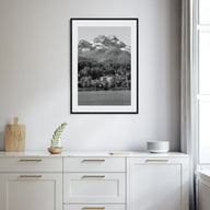 St. Moritz Photo B&W Poster