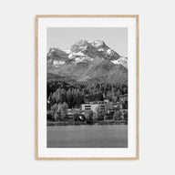 St. Moritz Photo B&W Poster