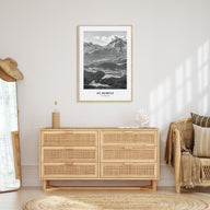 St. Moritz Portrait B&W Poster