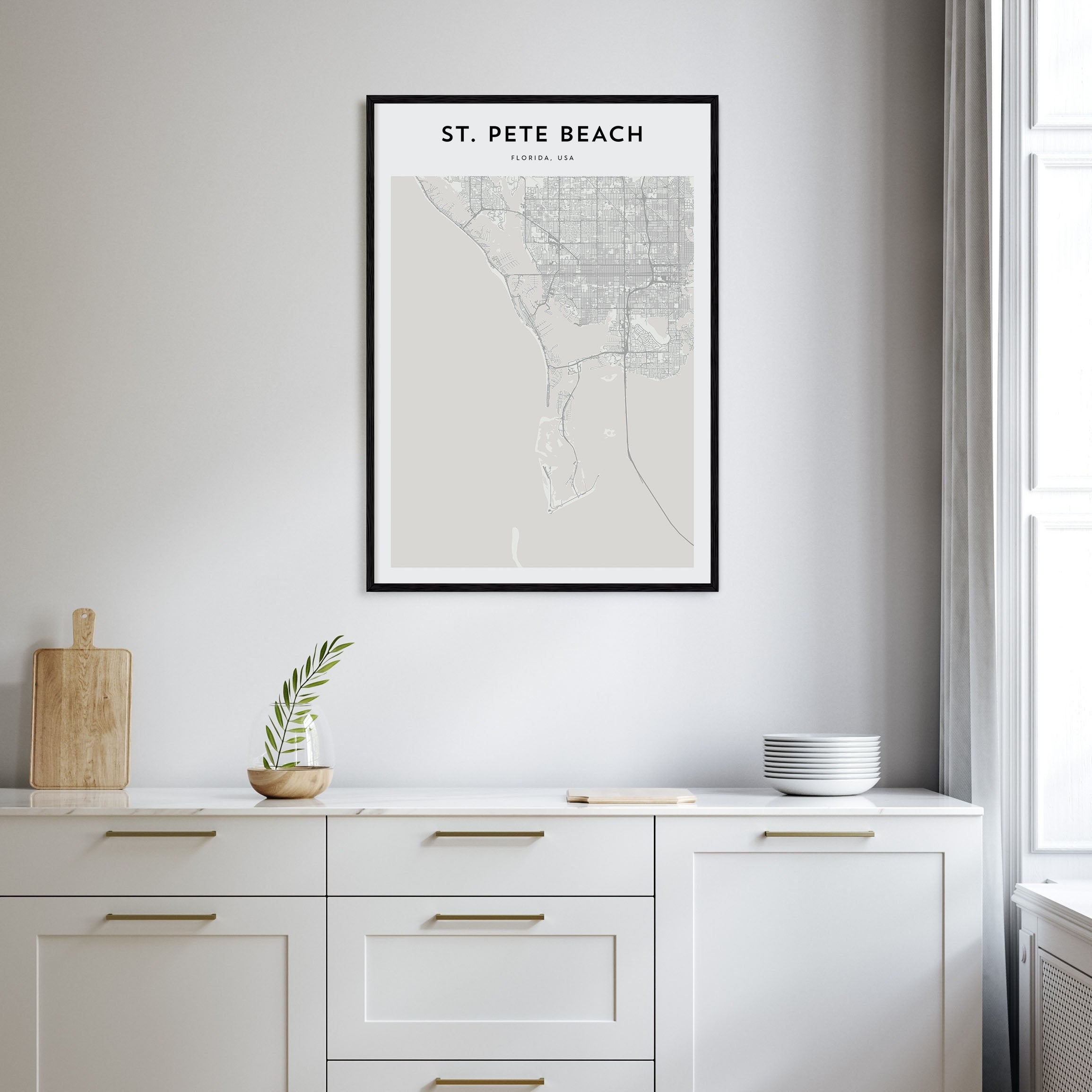 St. Pete Beach Map Portrait Poster