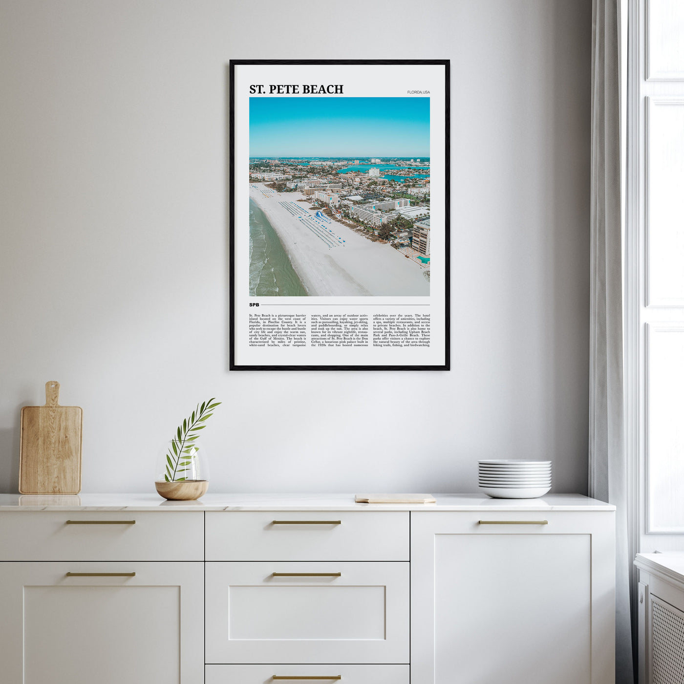 St. Pete Beach Travel Color Poster