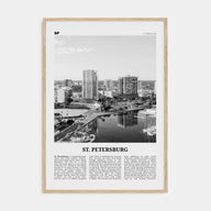 St. Petersburg, Florida Travel B&W No 1 Poster