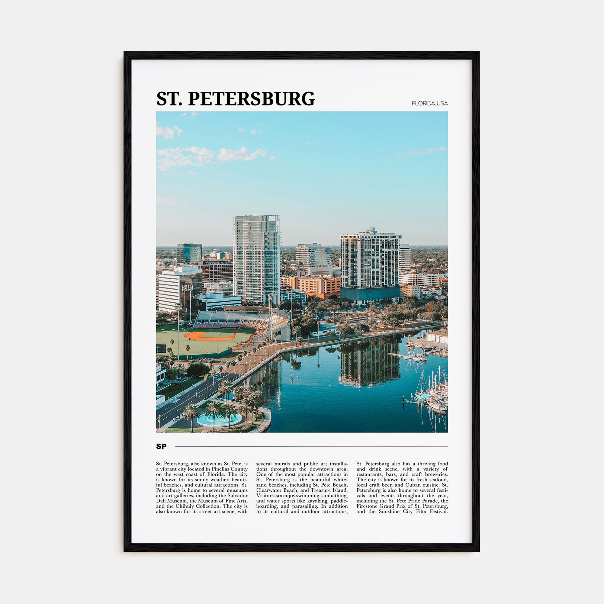St. Petersburg, Florida Travel Color Poster