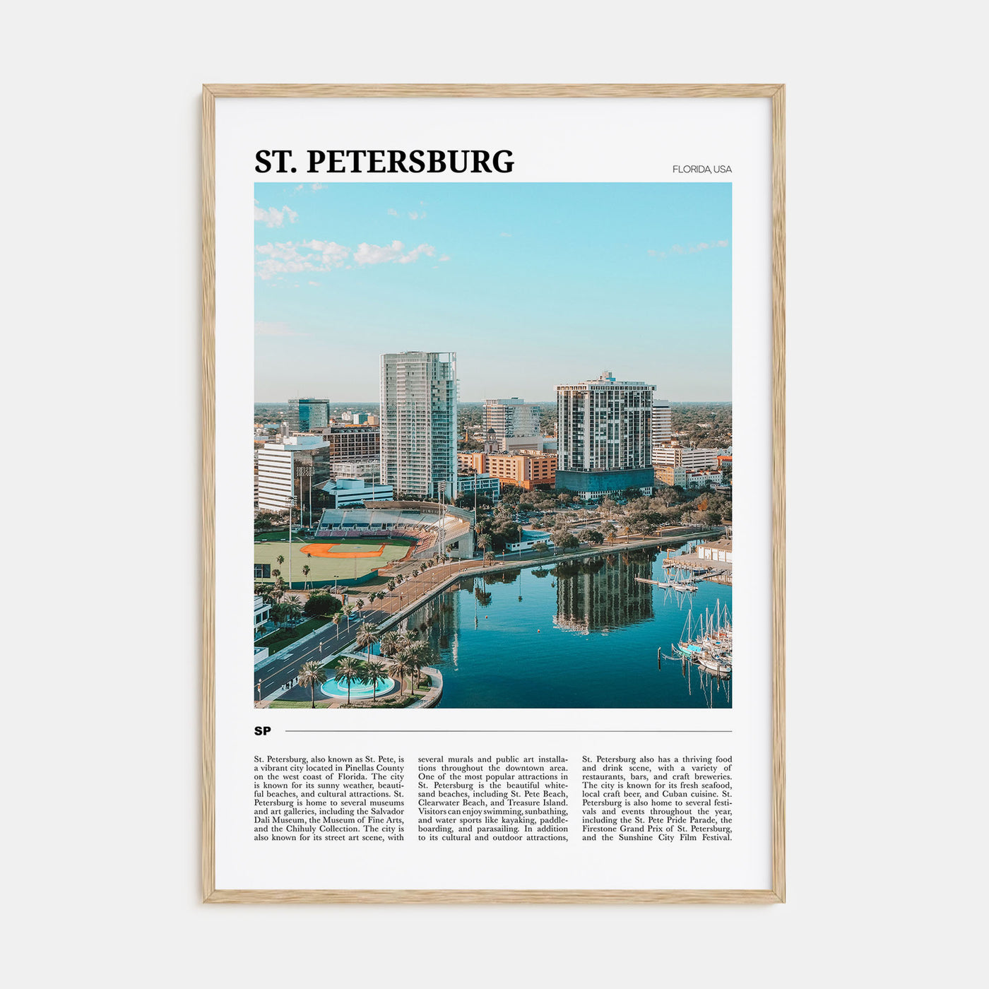 St. Petersburg, Florida Travel Color Poster