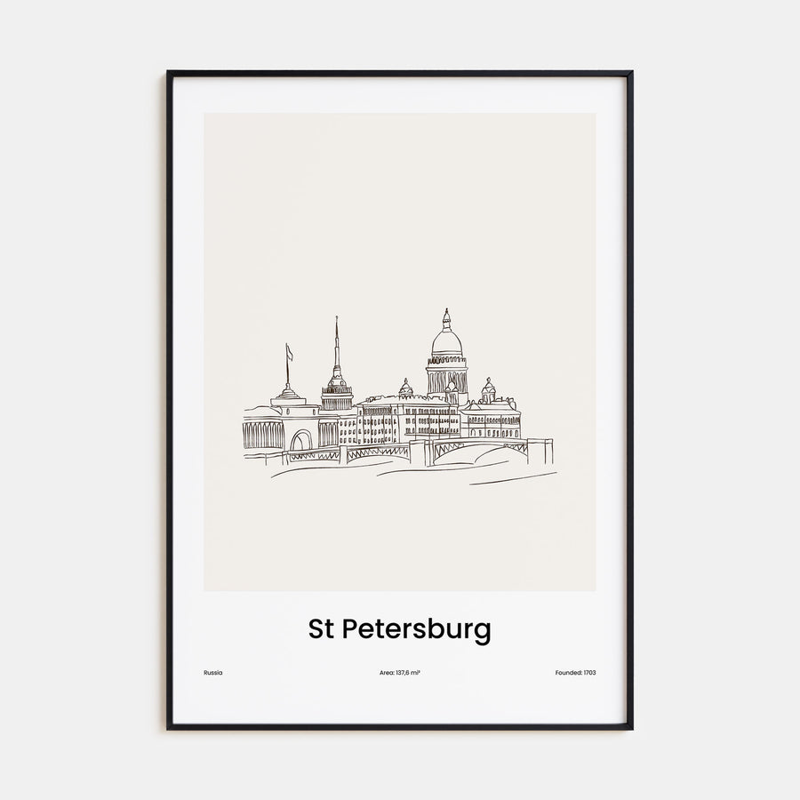 St. Petersburg, Russia Drawn No 1 Poster