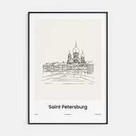 St. Petersburg, Russia Drawn No 2 Poster