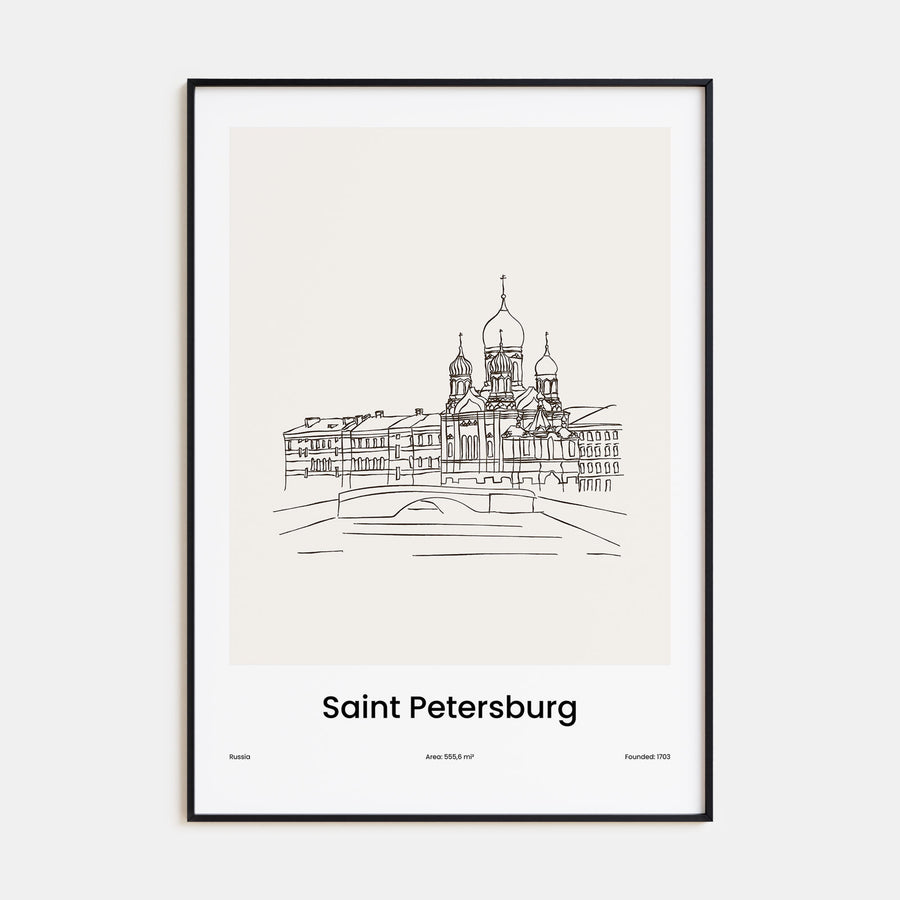 St. Petersburg, Russia Drawn No 2 Poster