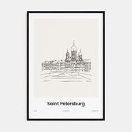 St. Petersburg, Russia Drawn No 2 Poster